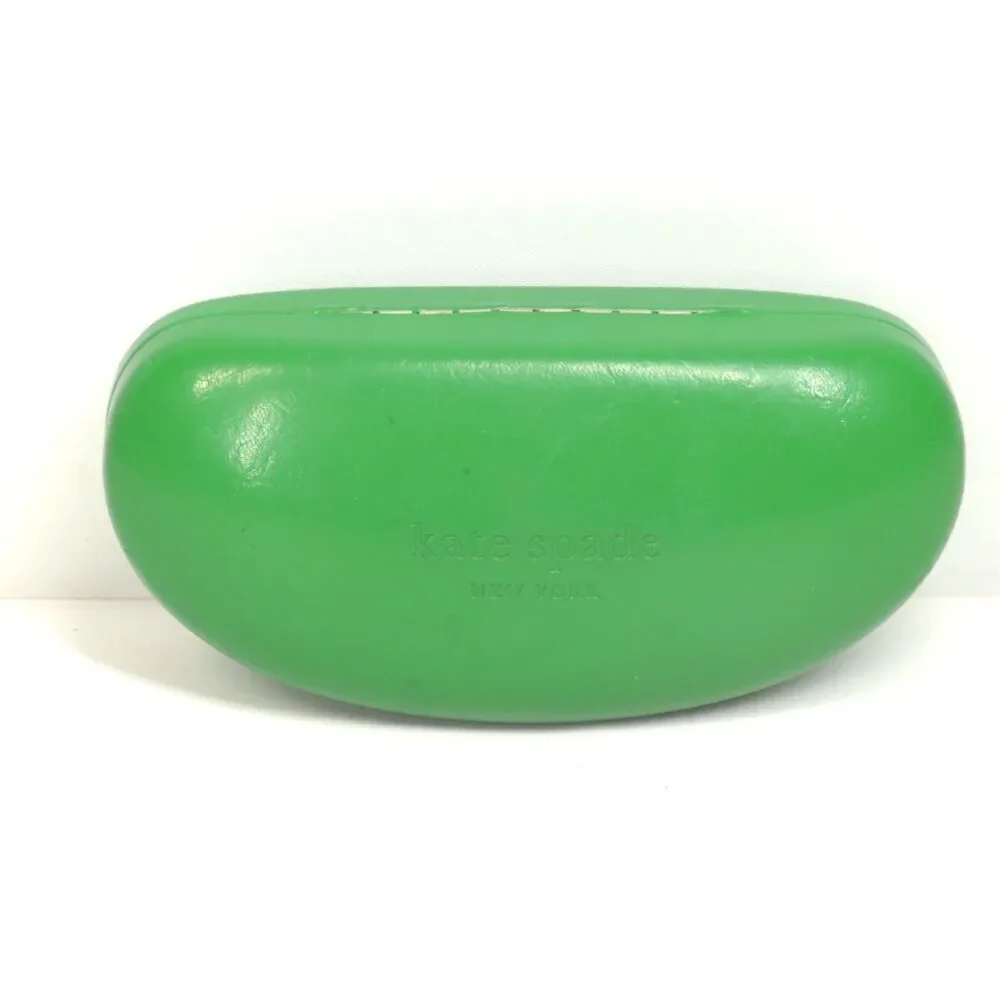 Kate Spade Bright Green Sunglasses Eyeglasses Hard Shell Case Rare